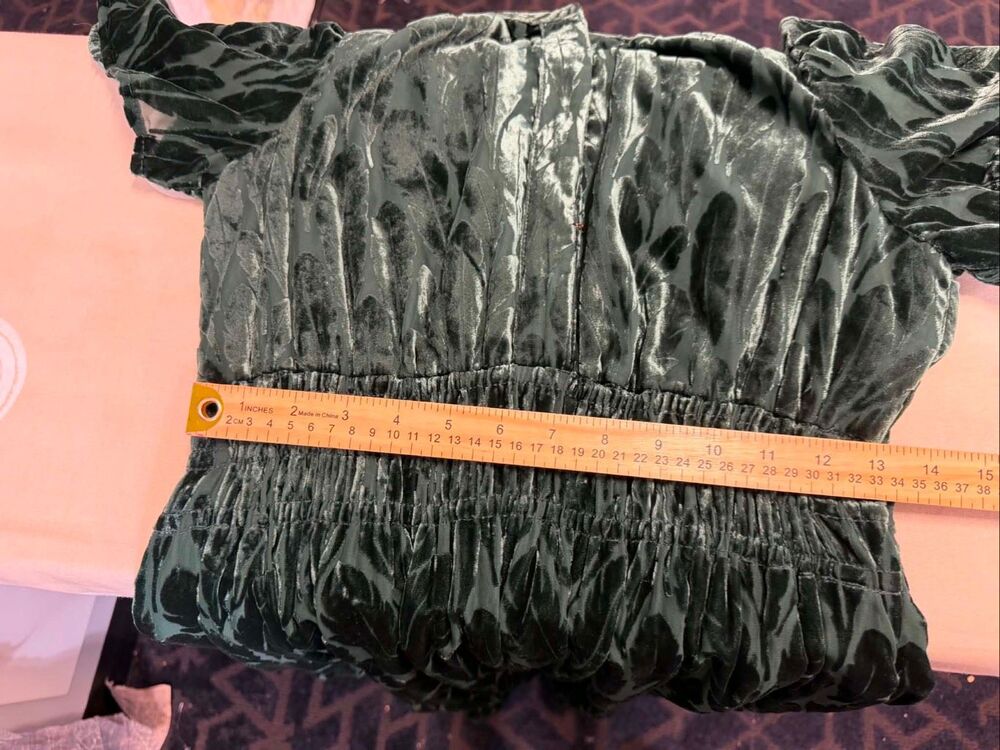 New Anthropologie The Somerset Velvet Maxi Dress Size S - Picture 7 of 10